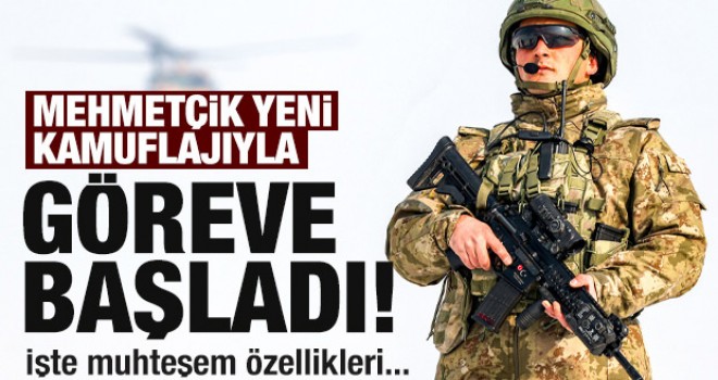 Mehmetçik yeni kamuflajlarıyla görev başında!