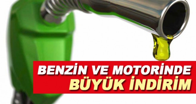 Benzin ve motorinde indirim açıklaması