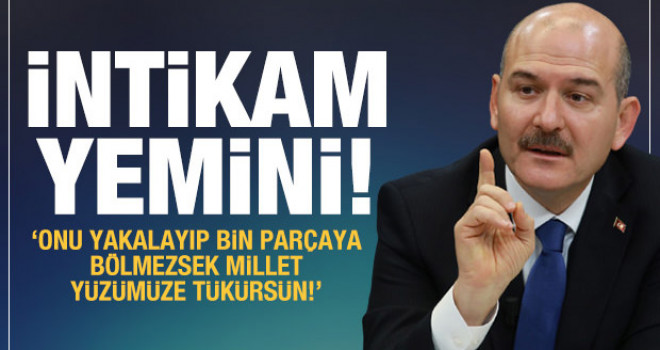 Bakan Soylu'dan intikam yemini! Onu yakalayıp bin parçaya bölmezsek...!