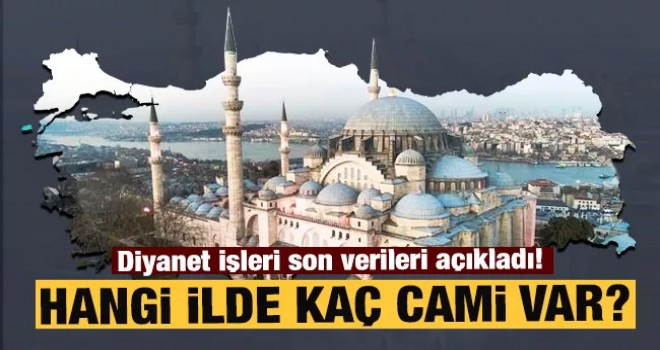 Diyanet Açıkladı! Hangi İlde Kaç Cami Var