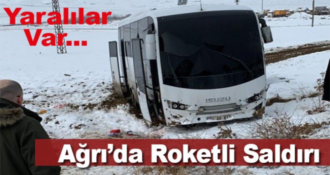 Ağrı'da Gümrük Müdürlüğüne ait araca roketli saldırı! Yaralılar var...