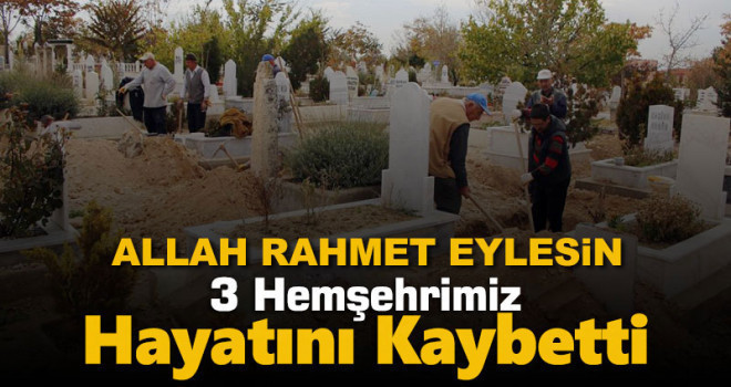 13 Haziran Karaman'da vefat edenler