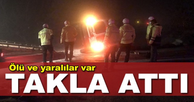 Karaman - Konya Yolunda Şarampole Devrildi! Ölü ve Yaralılar Var.