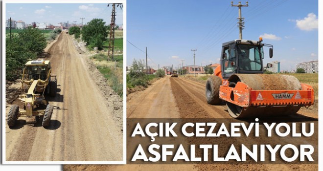 Karaman Açık Cezaevi Yolu Asfaltlanıyor