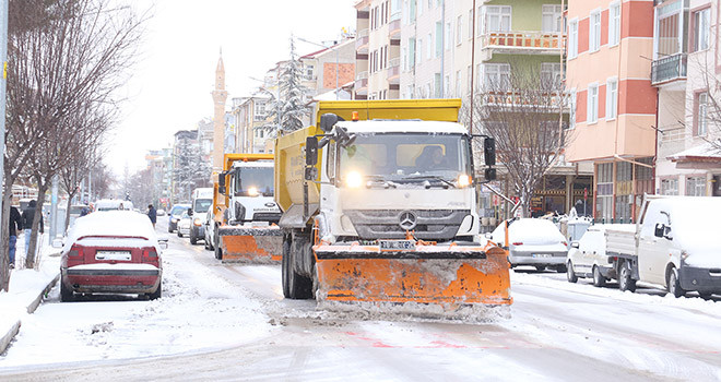Belediyeden Kar Mesaisi 