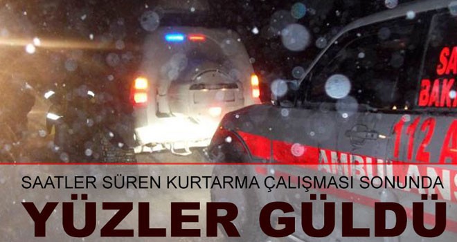 Saatler Süren Kurtarma Çalışması Sonunda Yüzler Güldü