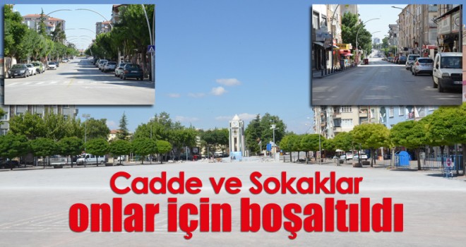 Cadde ve meydanlar YKS sessizliğine büründü