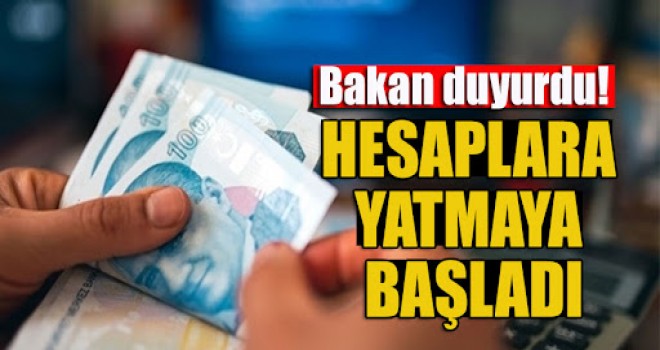 Bakan duyurdu! Yaşlı ve engelli aylıkları hesaplara yatmaya başladı