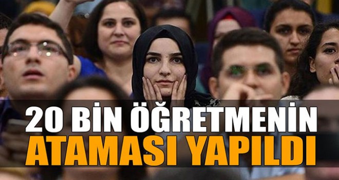 20 Bin Öğretmen Ataması Gerçekleşti