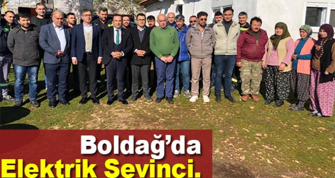 Boldağ'da elektrik sevinci