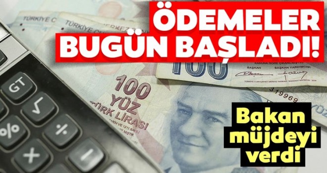 Destek ödemeleri bugün başladı