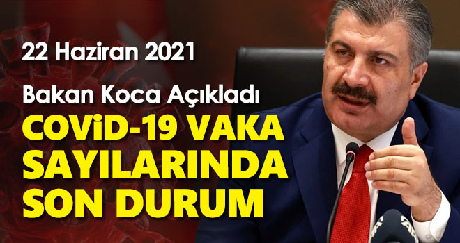 22 Haziran koronavirüs tablosu! Vaka Sayılarında Son Durum