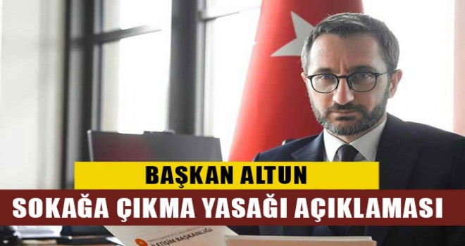 Başkan Altun'dan 'OHAL' açıklaması