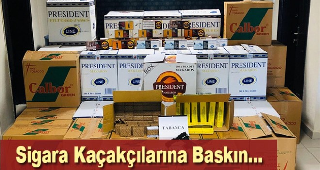 Karaman'da sigara kaçakçılığı operasyonu