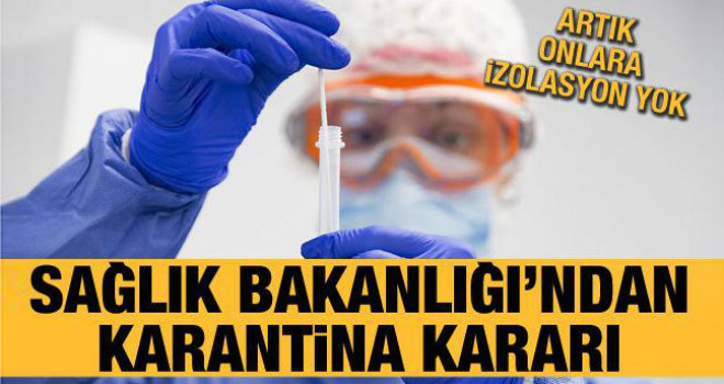 Sağlık Bakanlığı'ndan karantina kararı