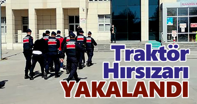 Konya'da traktör hırsızlığı yapan 2 kişi tutuklandı