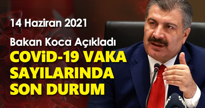 14 Haziran koronavirüs tablosu! Vaka Sayılarında Son Durum