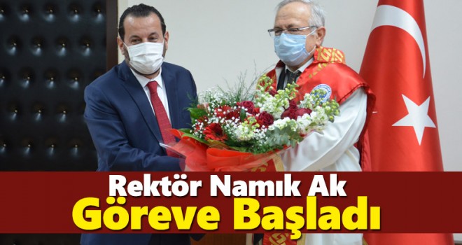 KMÜ Rektörü Prof. Dr. Namık Ak görevine başladı