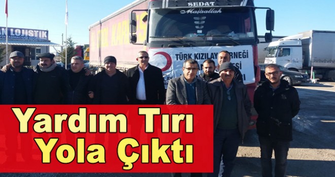 Karaman'dan Elazığ'a yardım tırı yola çıktı
