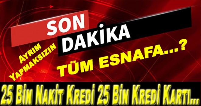 Halkbank'tan esnafa kredi desteği