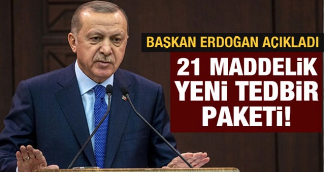 Cumhurbaşkanı Erdoğan'dan koronavirüsle ilgili son dakika açıklamalar