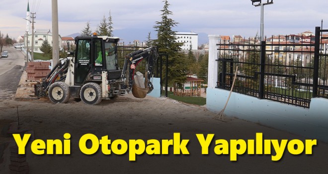 Karaman Korulukta Otopark Çalışması