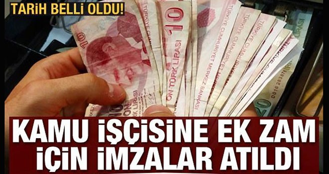 Kamu işçisine ek zam için protokol imzalandı