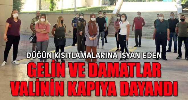 Karaman'da gelin ve damatların covid-19 isyanı