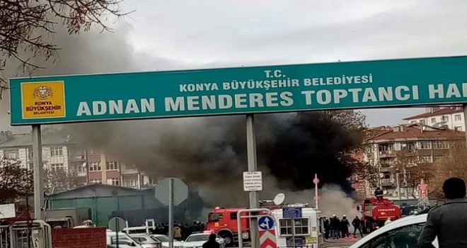 Toptancı Halinde Yangın