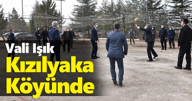 Karaman Valisi Işık Kızılyaka Köyü'nde