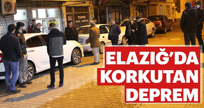 Elazığ'da deprem meydana geldi