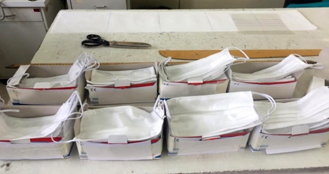 Kaçak üretilen 70 bin maskeye el konuldu