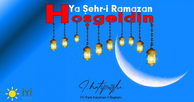 Başkan Hatipoğlu'nun Ramazan Ayı Mesajı