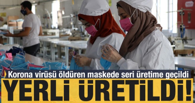 Yerli üretildi! Koronavirüsü öldüren maskede seri üretime geçildi