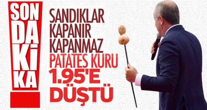 Piyasaya 1.95'ten Patates Arzı Başladı