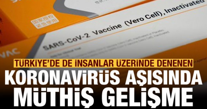Türkiye'de de insanlar üzerinde denenen koronavirüs aşısında müthiş gelişme