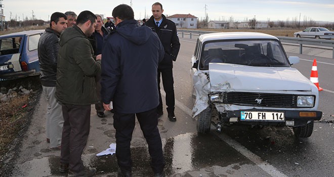 Karaman'da trafik kazası: 3 yaralı