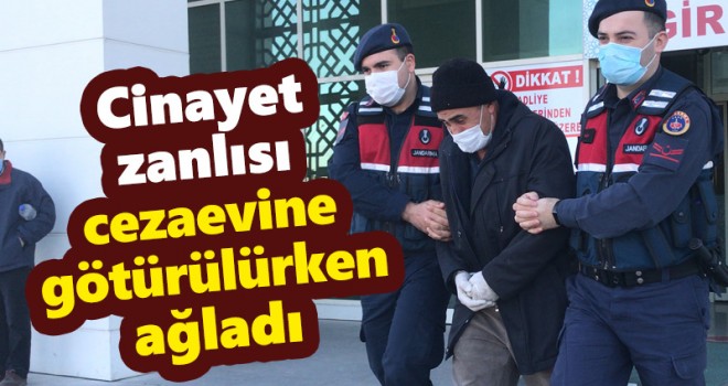 Tutuklanan cinayet zanlısı, cezaevine götürülürken ağladı