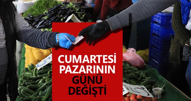Karaman'da Cumartesi Pazarı'nın günü değişti
