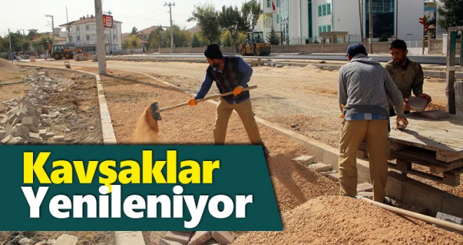 Karaman kavşakları yenileniyor