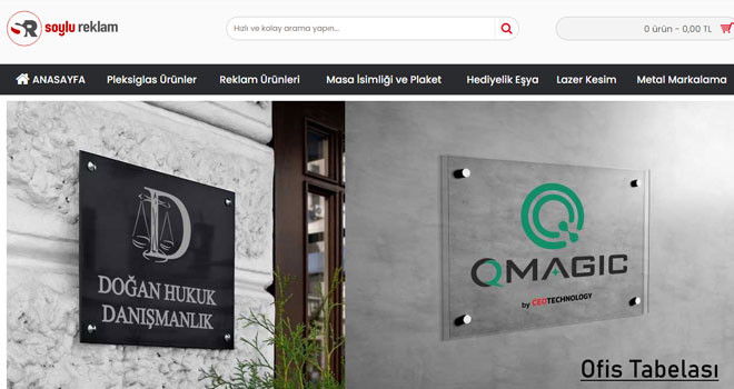 İsme ve Logoya Özel Kapı İsimliği