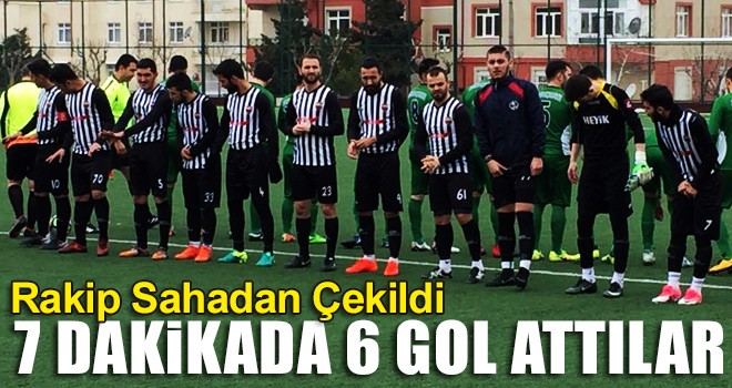 7 Dakikada 6 Gol Yiyince Sahadan Çekildiler