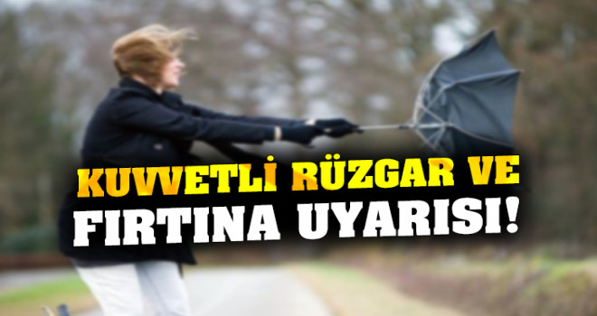 Karaman'da şiddetli fırtına bekleniyor