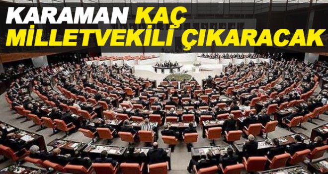 Karaman Kaç Milletvekili Çıkaracak?