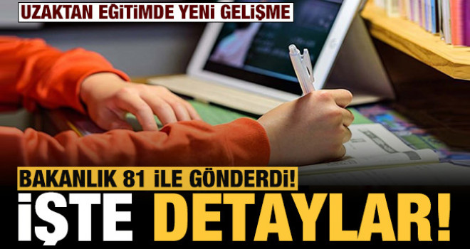 MEB, uzaktan eğitimin esaslarını açıkladı