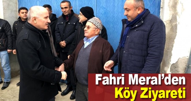 Karaman Valisi Fahri Meral'dan köy ziyareti