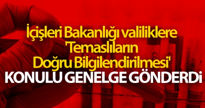 Bakanlıktan 81 ile koronavirüs genelgesi