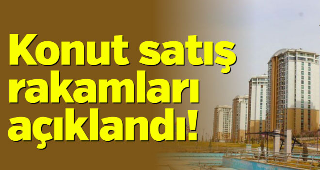 Konut satış rakamları açıklandı!