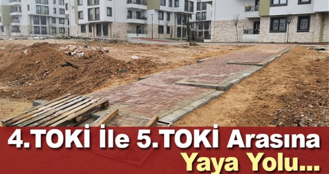 Karaman Belediyesinin yaya yolu çalışmaları
