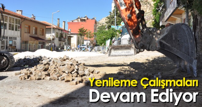Parke Yenileme Çalışmaları Devam Ediyor
